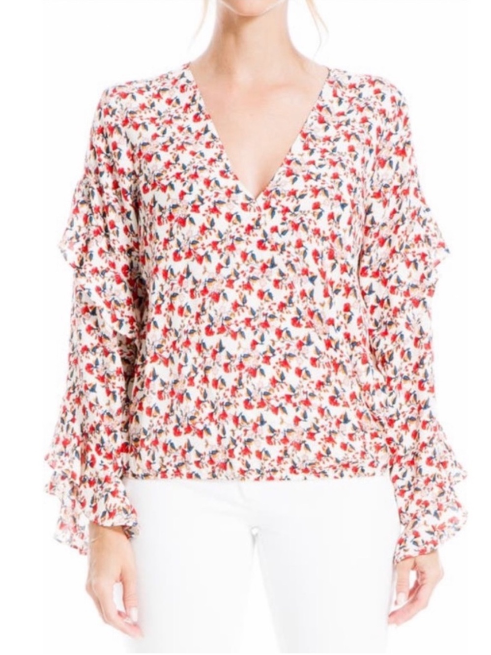 Max Studio Floral Blouse